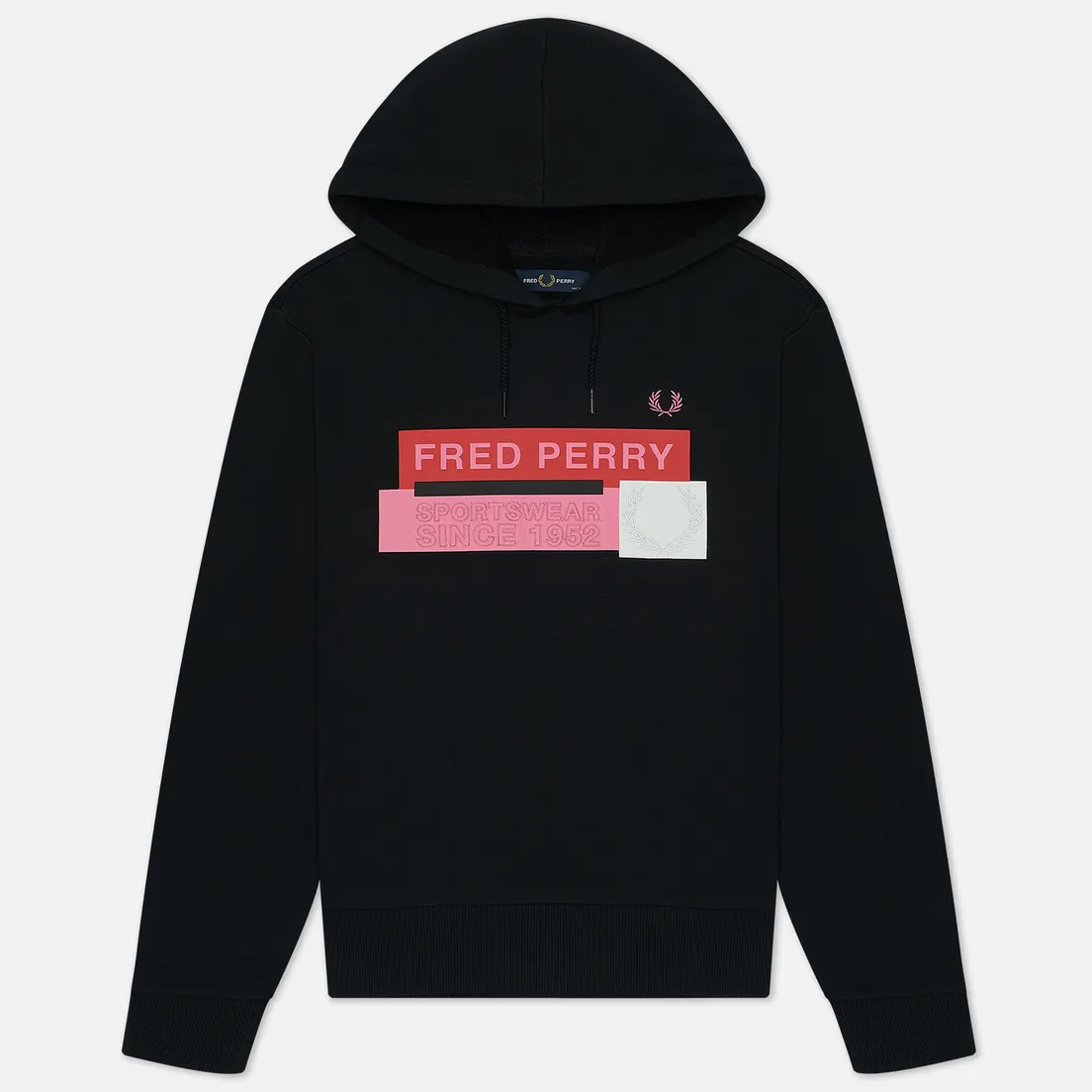 Fred Perry Женская толстовка Colour Block Graphic Print Hoodie