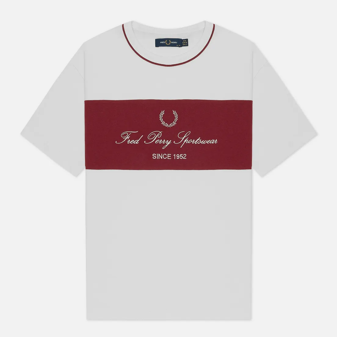 Fred Perry Женская футболка Modernist Streetwear Embroidered Panel