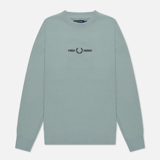 Женская толстовка Fred Perry Embroidered Silver Blue