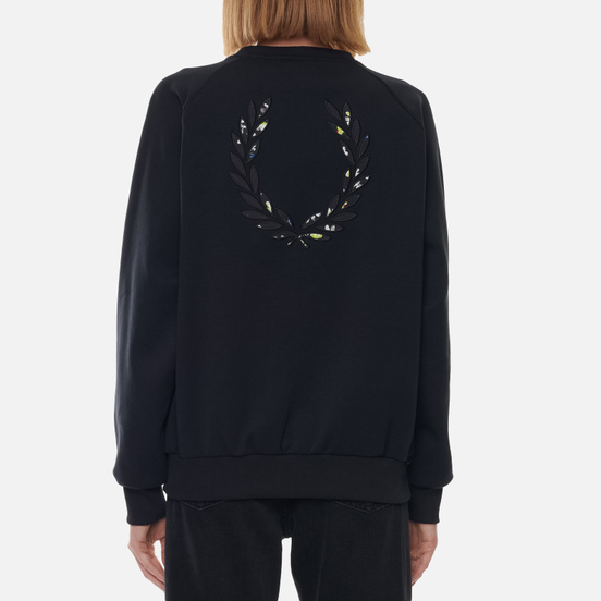 Женская толстовка Fred Perry Applique Black