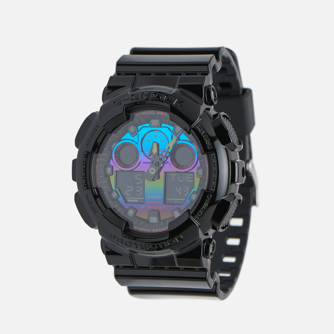 CASIO Наручные часы G-SHOCK GA-100RGB-1A Virtual Rainbow