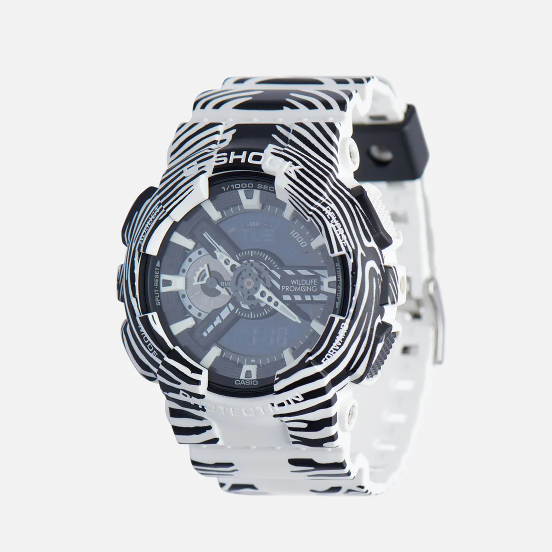 CASIO Наручные часы x Wildlife Promising G-SHOCK GA-110WLP-7A Zebra