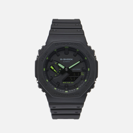фото Наручные часы casio g-shock ga-2100-1a3 neon accent, цвет чёрный