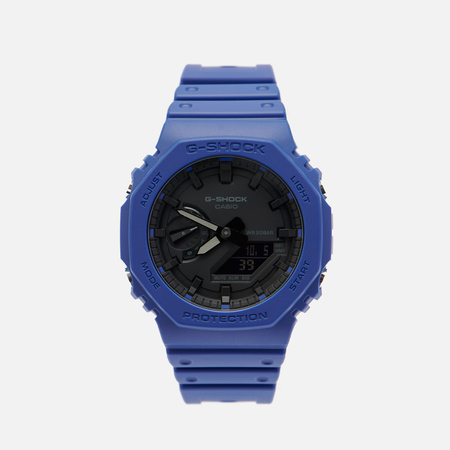 фото Наручные часы casio g-shock ga-2100-2a octagon series, цвет синий