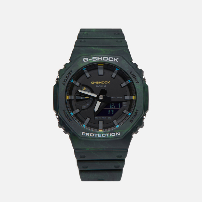 Наручные часы CASIO зелёный GA-2100FR-3AER 