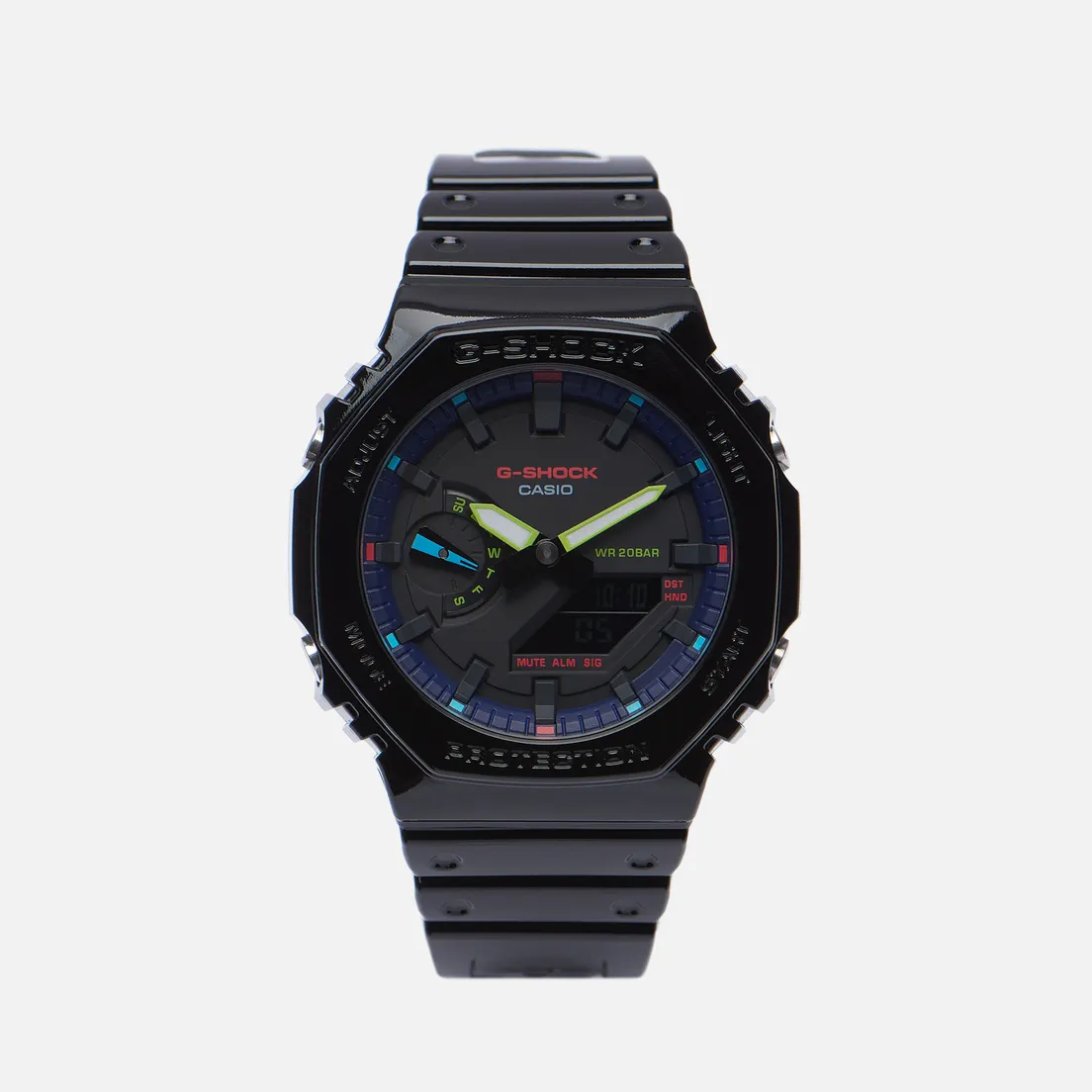 CASIO Наручные часы G-SHOCK GA-2100RGB-1A Virtual Rainbow