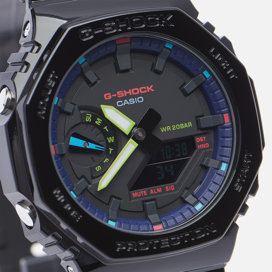 CASIO Наручные часы G-SHOCK GA-2100RGB-1A Virtual Rainbow