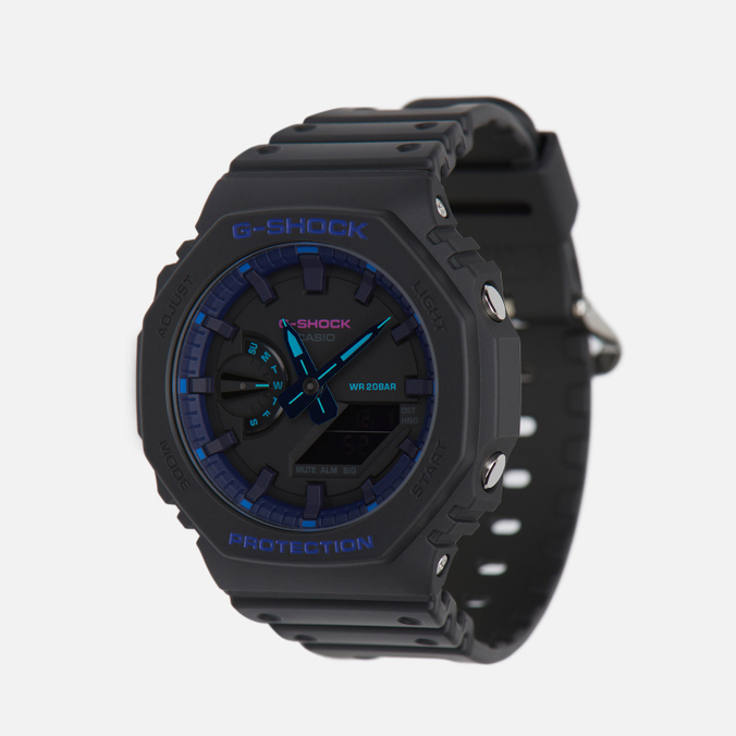 Наручные часы CASIO, цвет чёрный, размер UNI GA-2100VB-1AER G-SHOCK GA-2100VB-1AER Virtual Blue - фото 2
