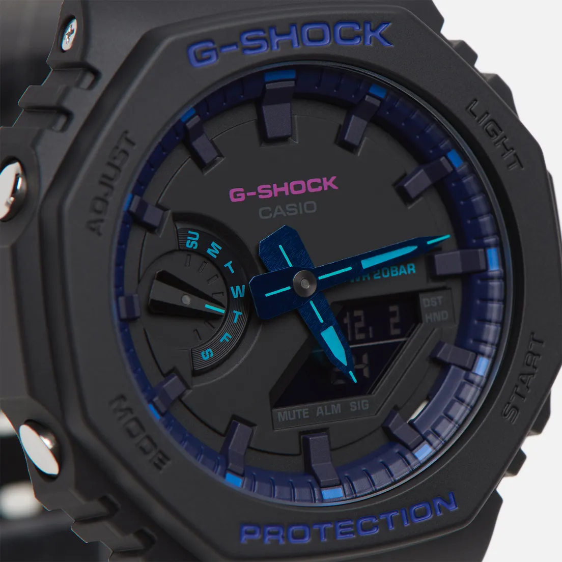 CASIO Наручные часы G-SHOCK GA-2100VB-1AER Virtual Blue