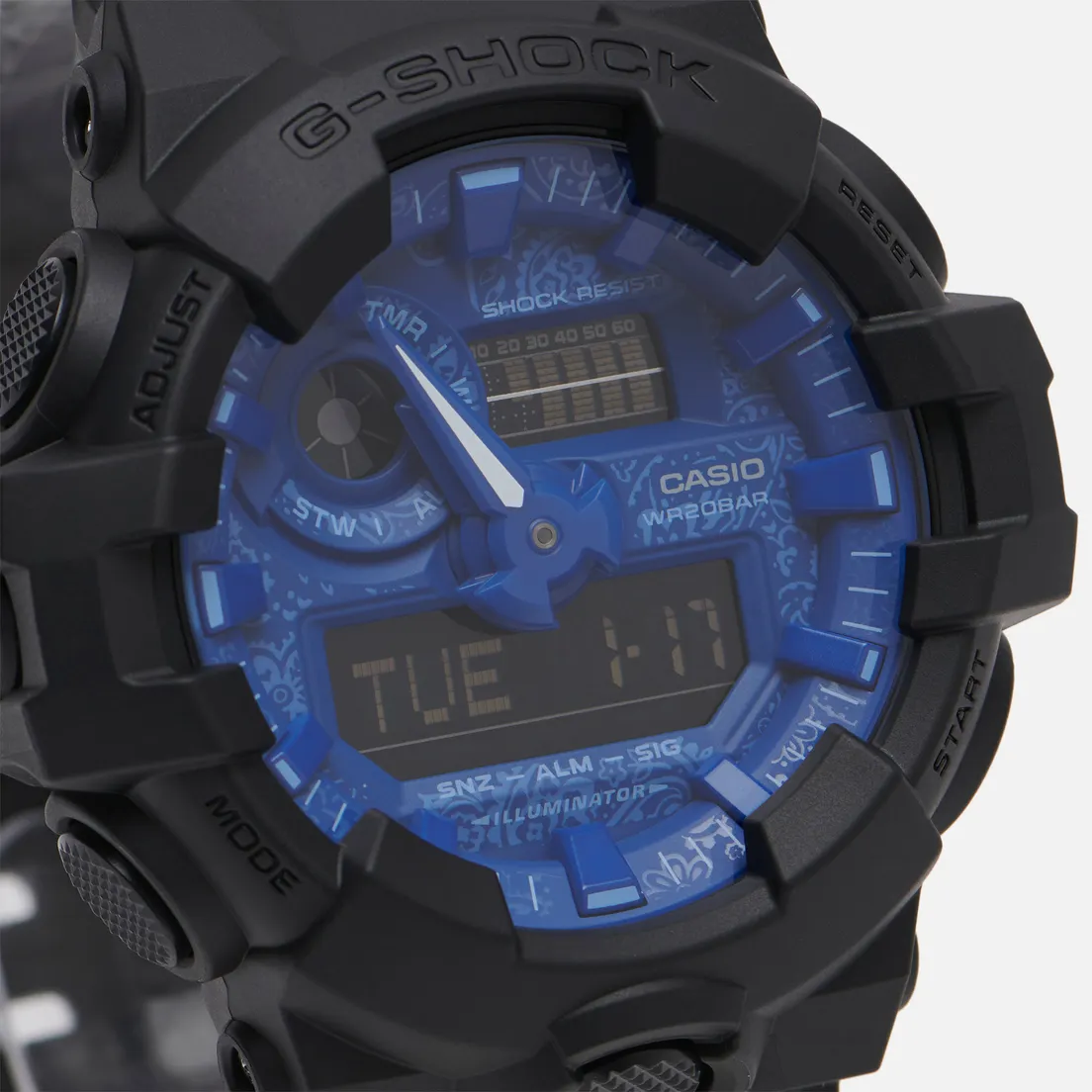 CASIO Наручные часы G-SHOCK GA-700BP-1A Blue Paisley Series