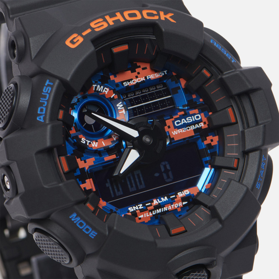 Наручные часы CASIO G-SHOCK GA-700CT-1AER City Camouflage Series Black/Black/Blue