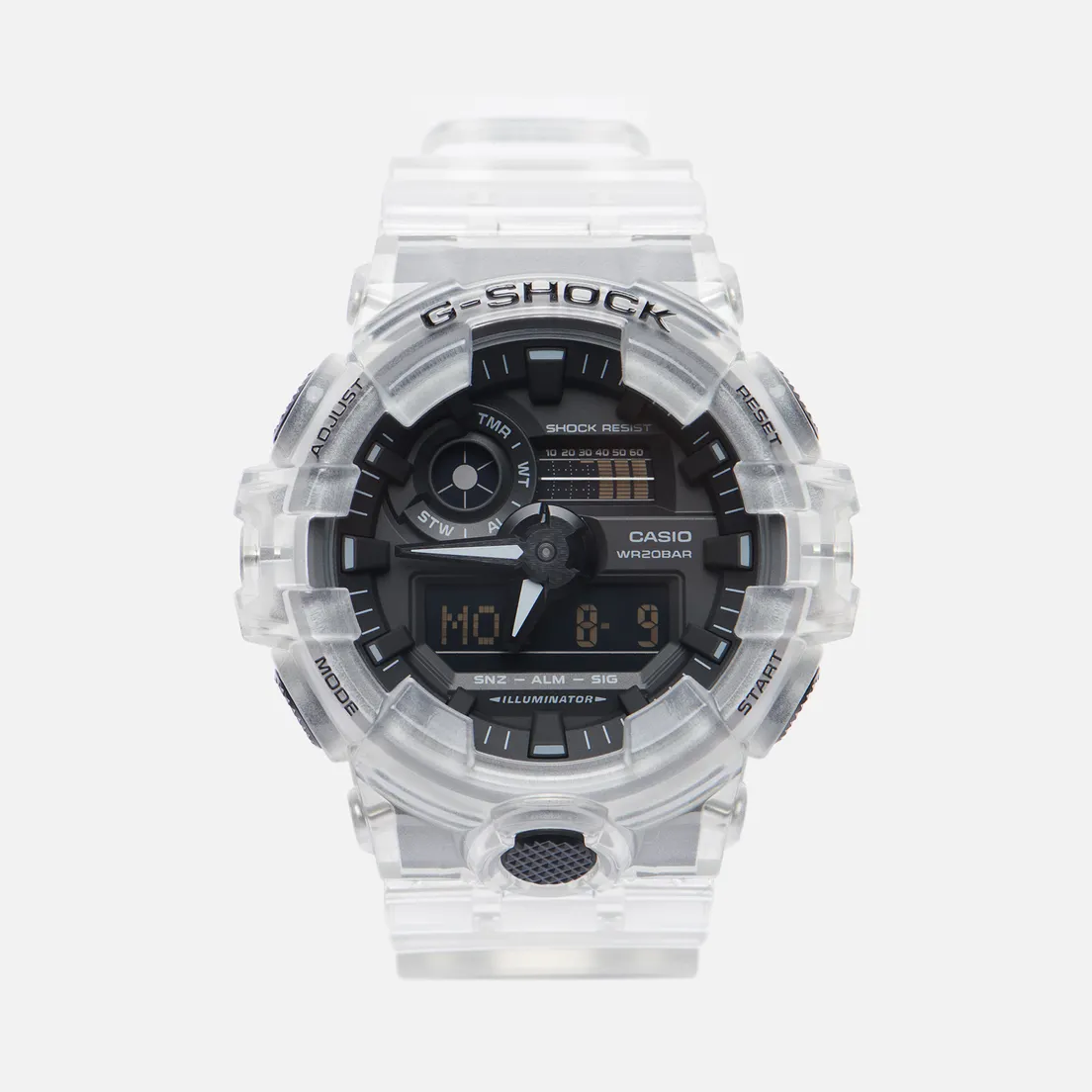 CASIO Наручные часы G-SHOCK GA-700SKE-7A Transparent White Pack