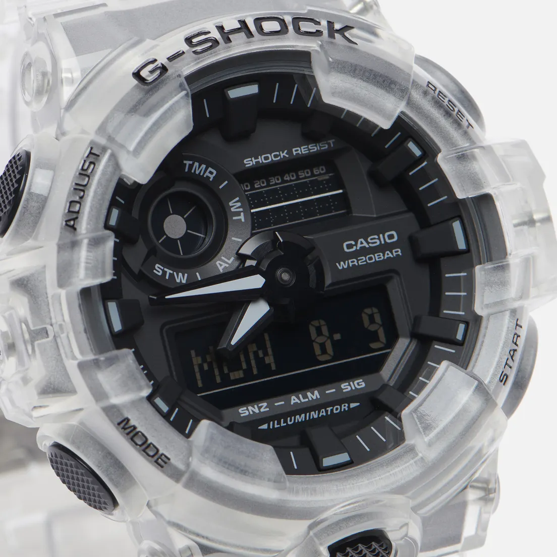 CASIO Наручные часы G-SHOCK GA-700SKE-7A Transparent White Pack