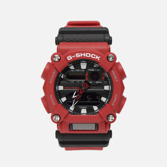 Наручные часы CASIO, цвет красный, размер UNI GA-900-4AER G-SHOCK GA-900-4AER - фото 1