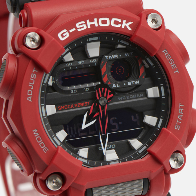 Наручные часы CASIO, цвет красный, размер UNI GA-900-4AER G-SHOCK GA-900-4AER - фото 3