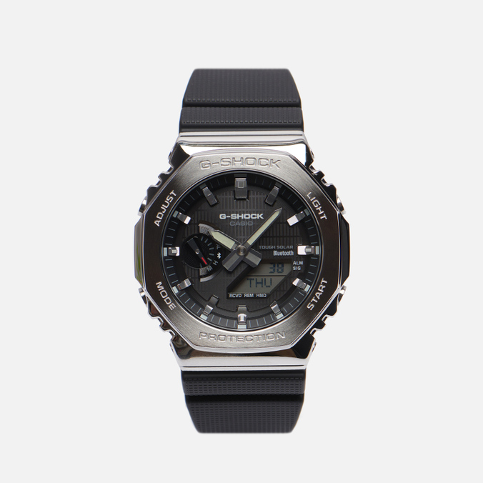 Наручные часы CASIO G-SHOCK GBM-2100-1A, цвет серебряный