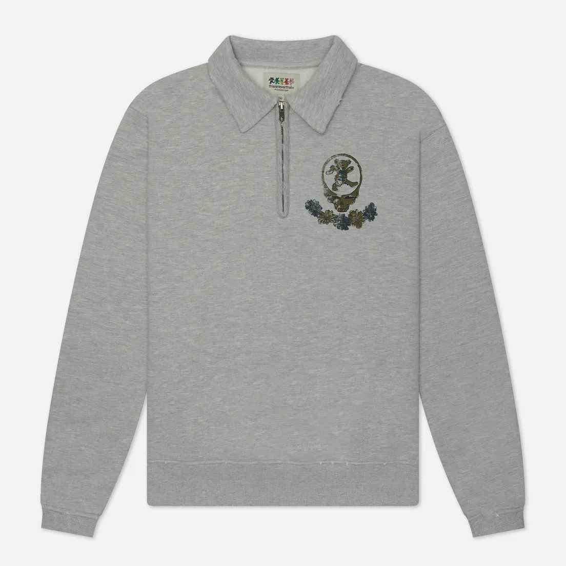 thisisneverthat Мужская толстовка x Grateful Dead SYF Half Zip Polo