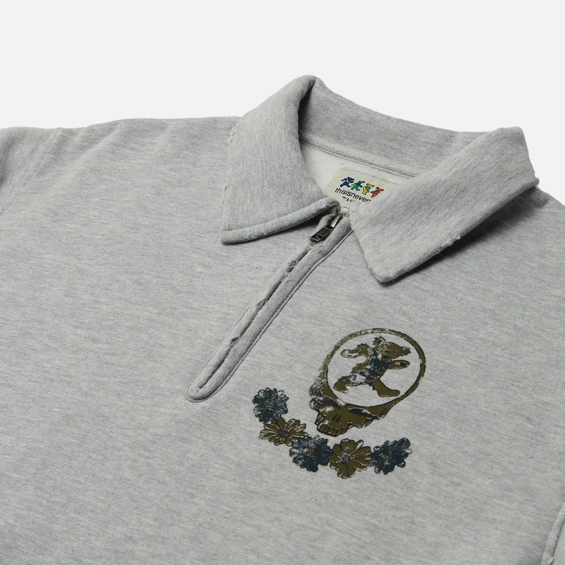 thisisneverthat Мужская толстовка x Grateful Dead SYF Half Zip Polo