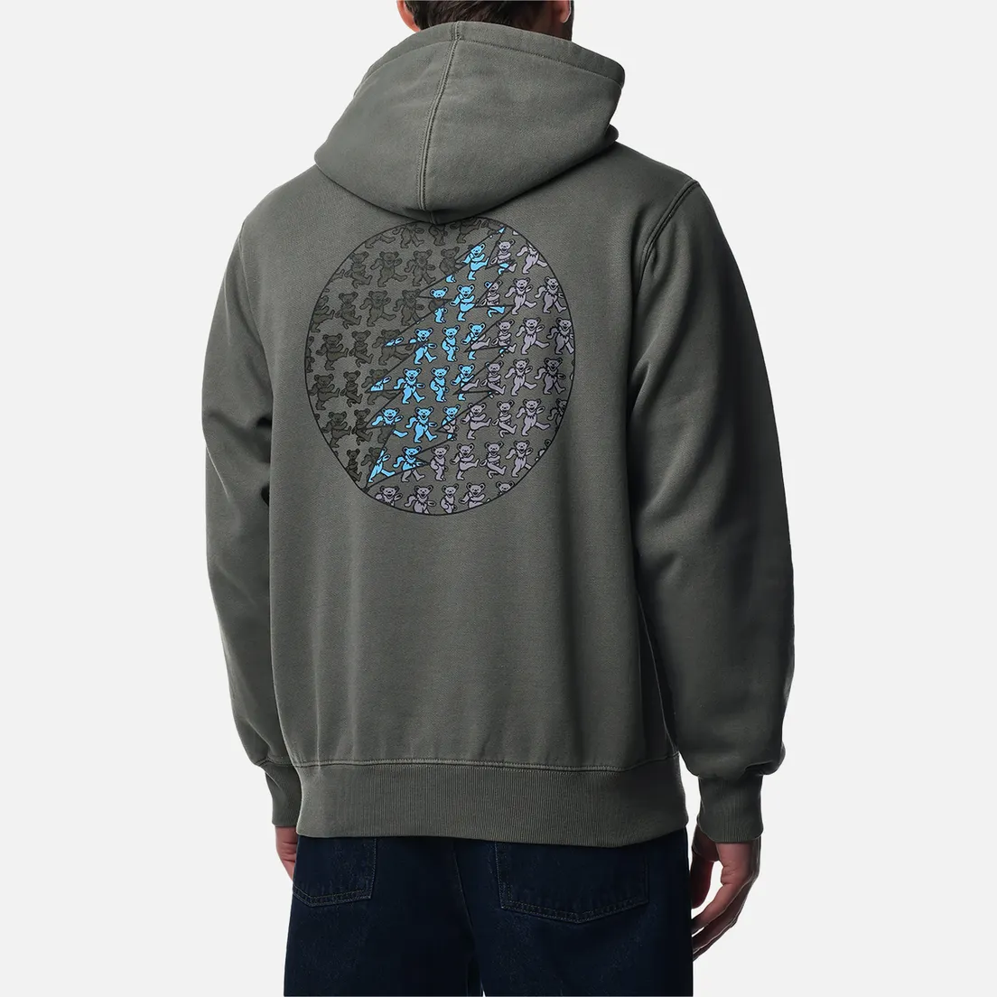 thisisneverthat Мужская толстовка x Grateful Dead Heart Skeleton Hands Hoodie