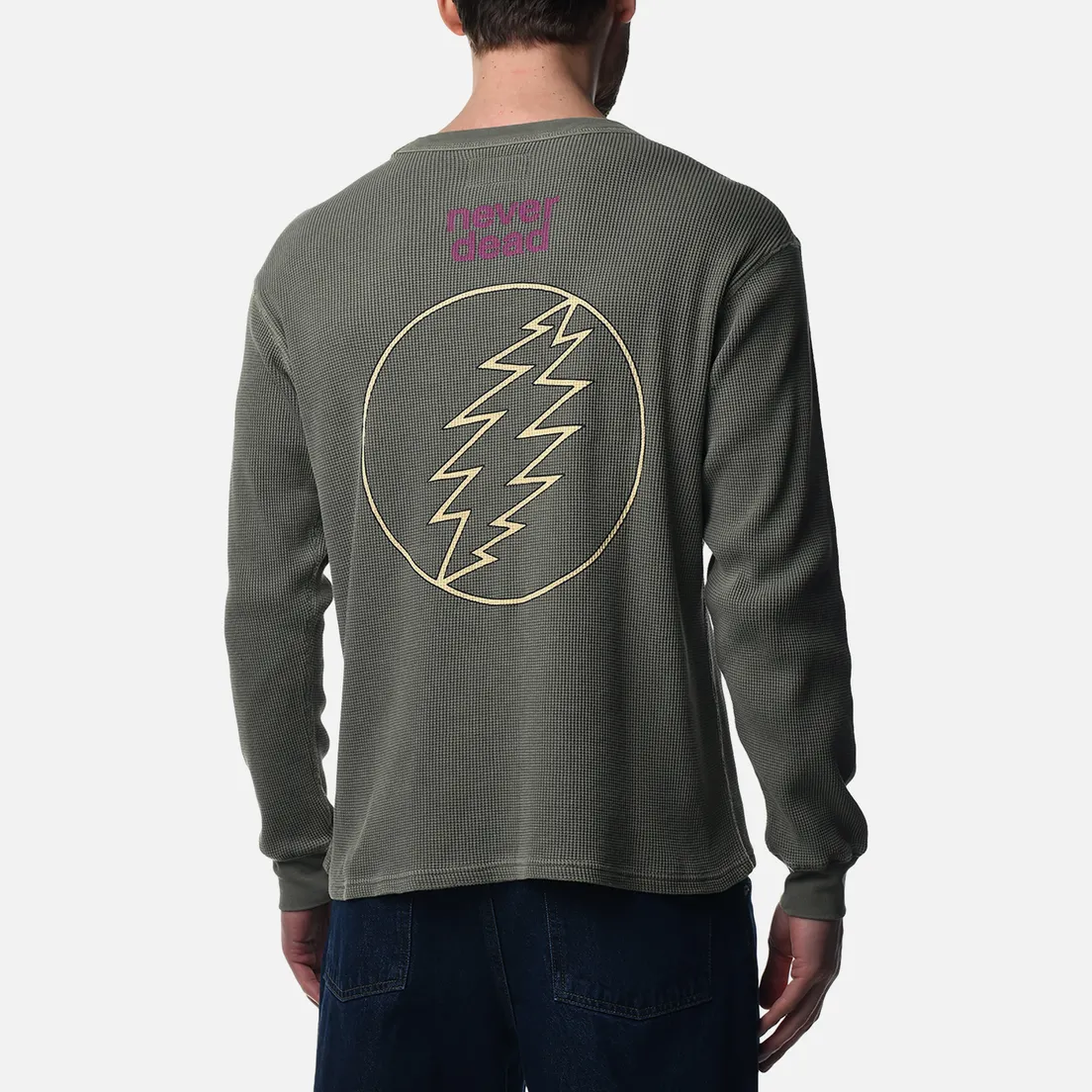 thisisneverthat Мужской лонгслив x Grateful Dead SYF Waffle Top