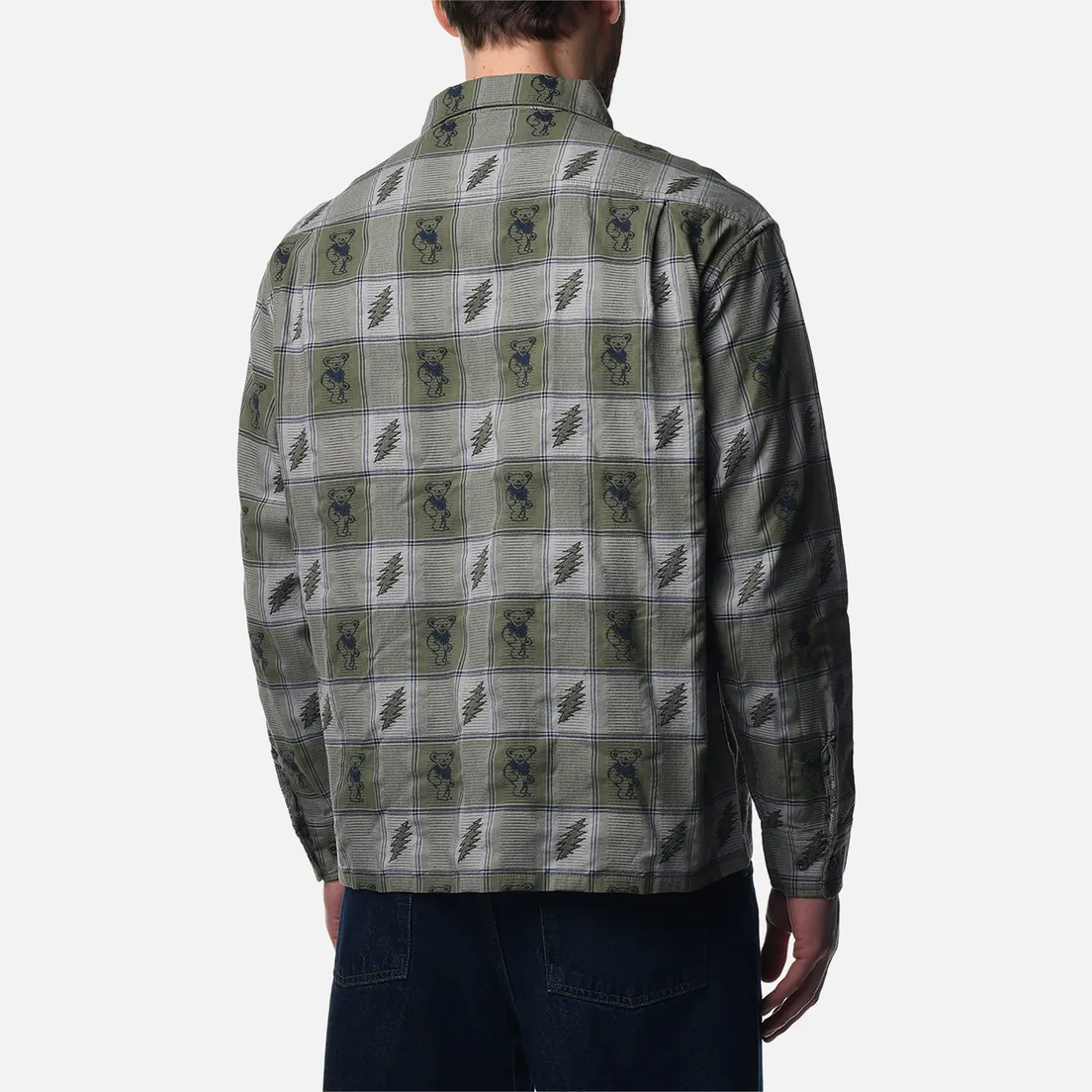 thisisneverthat Мужская рубашка x Grateful Dead Lightning Jacquard