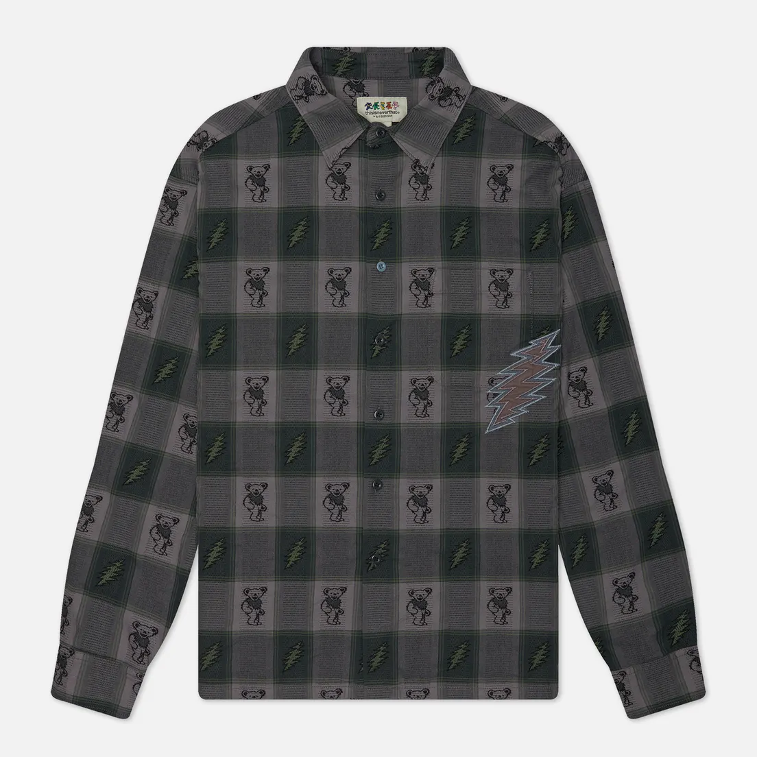 thisisneverthat Мужская рубашка x Grateful Dead Lightning Jacquard