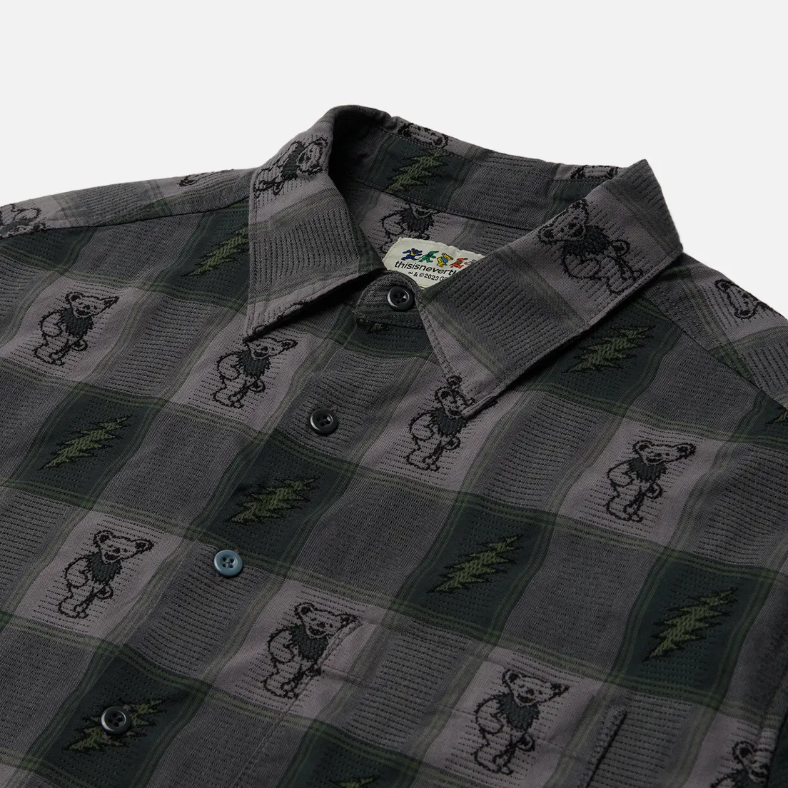 thisisneverthat Мужская рубашка x Grateful Dead Lightning Jacquard