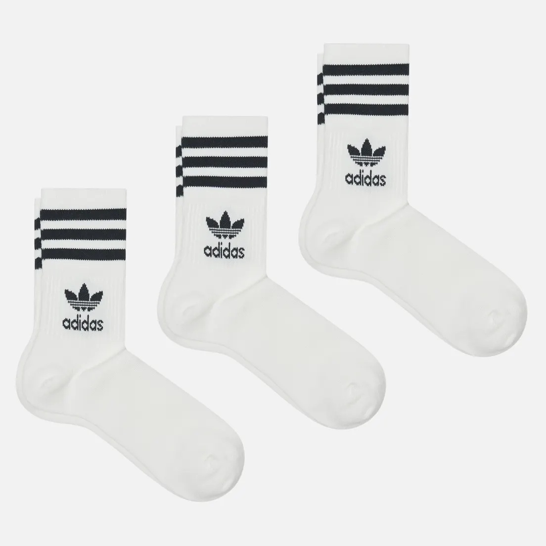 adidas Originals Комплект носков 3-Pack Mid-Cut Crew