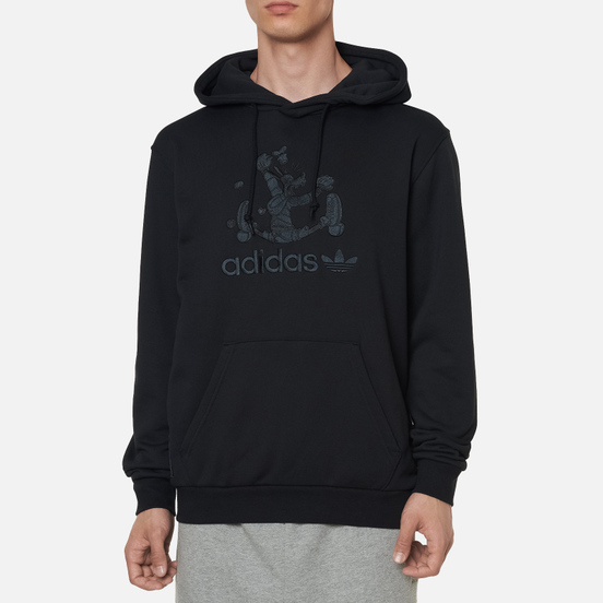 Мужская толстовка adidas Originals Goofy Hoodie Black/Black