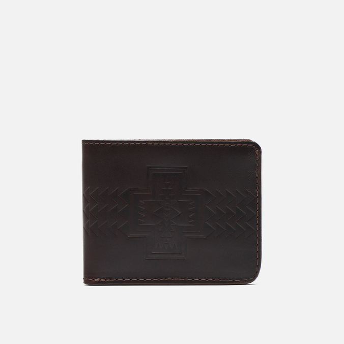 Кошелек Pendleton Leather Embossed Bifold, цвет коричневый
