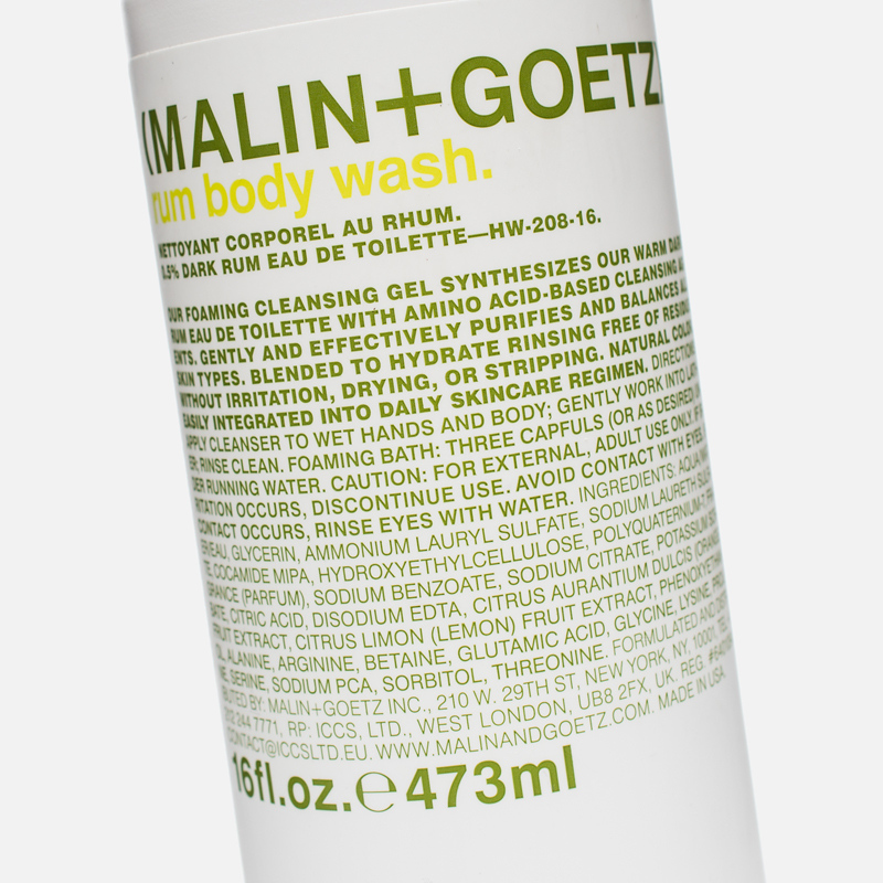 Malin+Goetz Гель для душа Rum Large