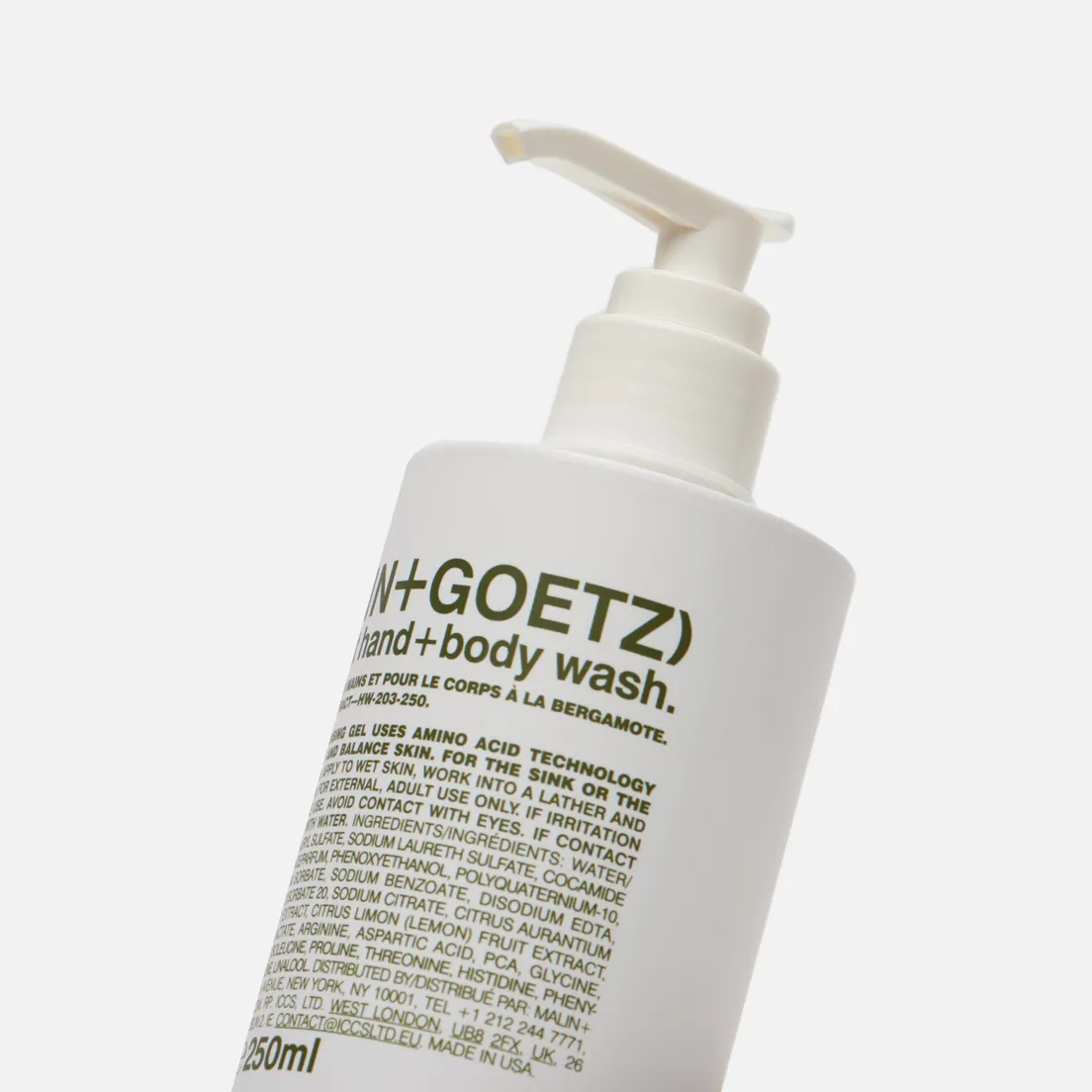Malin+Goetz Гель-мыло Hand And Body Bergamot Medium