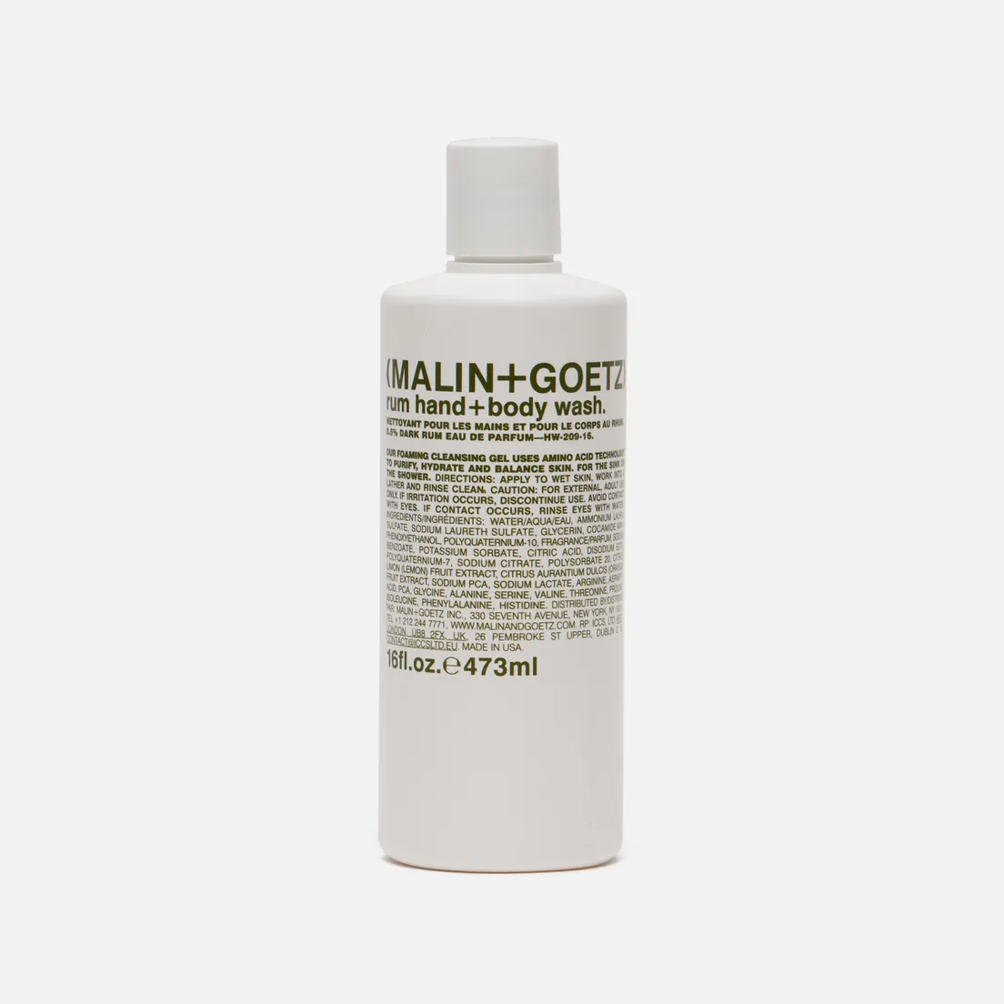 Malin+Goetz Гель-мыло Hand And Body Rum Large