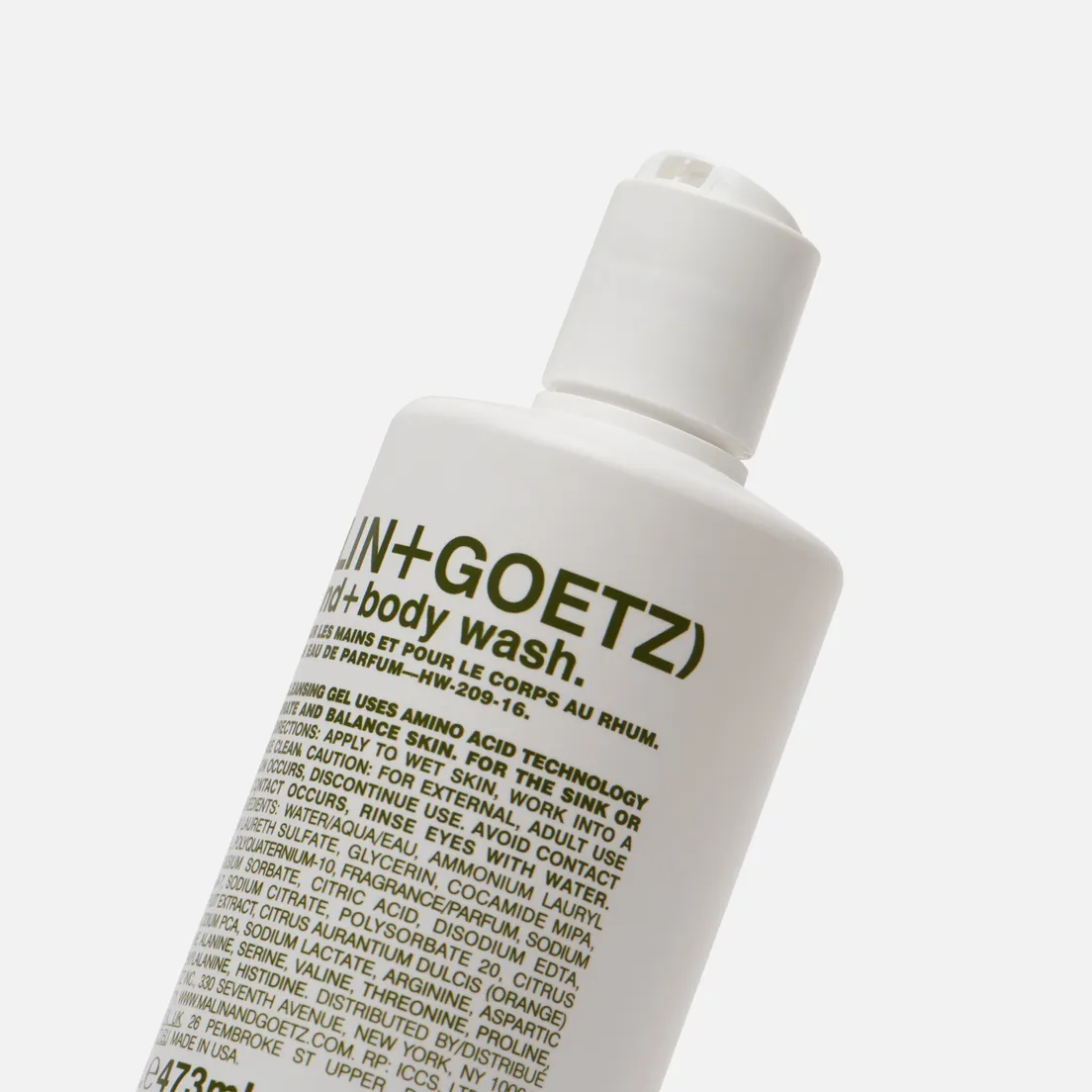 Malin+Goetz Гель-мыло Hand And Body Rum Large