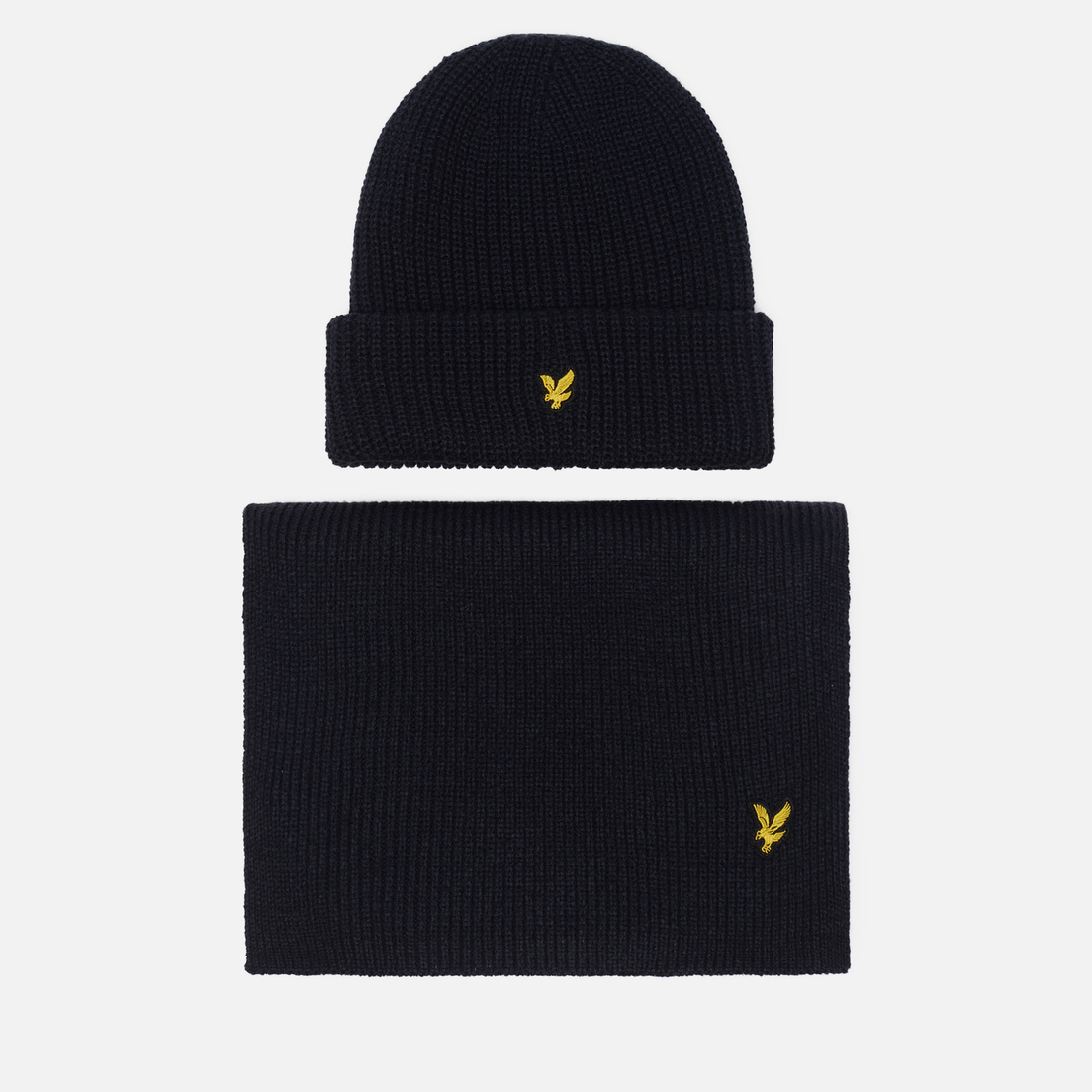 Lyle & Scott Подарочный набор Lambswool Ribbed Scarf & Beanie