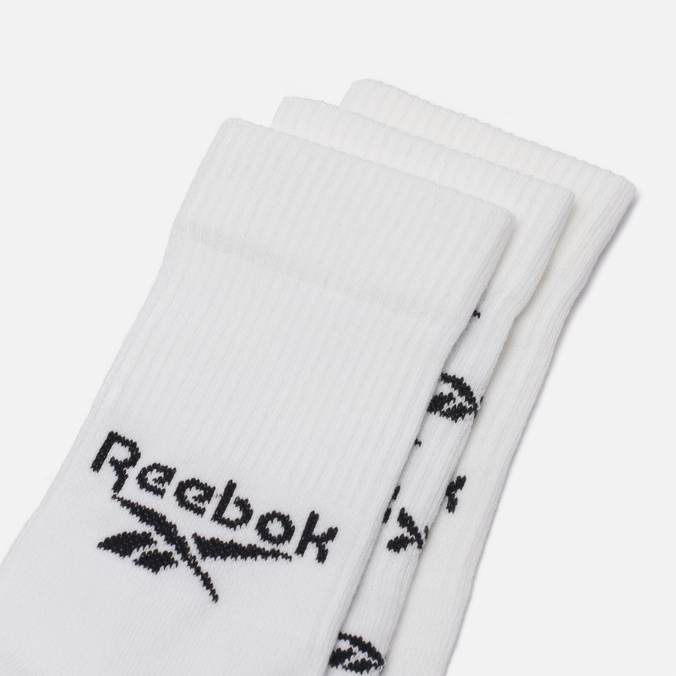 Комплект носков Reebok, цвет белый, размер 37-39 GG6682 3-Pack Classic Fold-Over Crew - фото 2