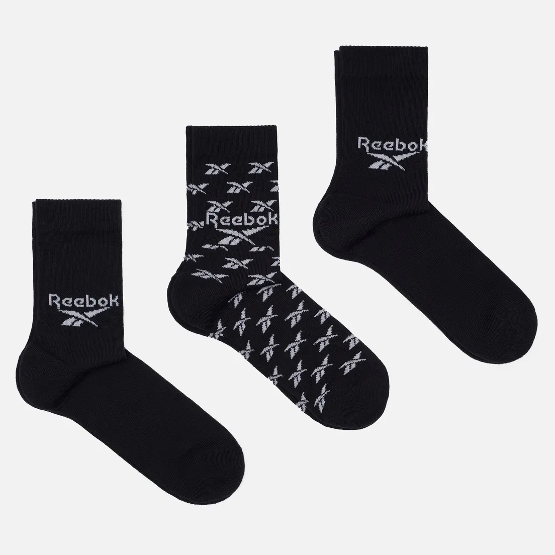 Reebok Комплект носков 3-Pack Classic Fold-Over Crew