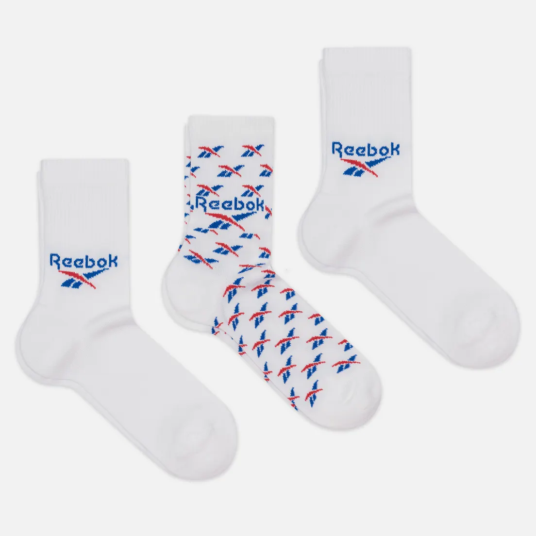 Reebok Комплект носков 3-Pack Classic Fold-Over Crew