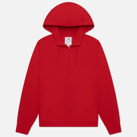 Мужская толстовка Y-3 Classic Back Logo Full Zip-Hoodie, цвет красный, размер S