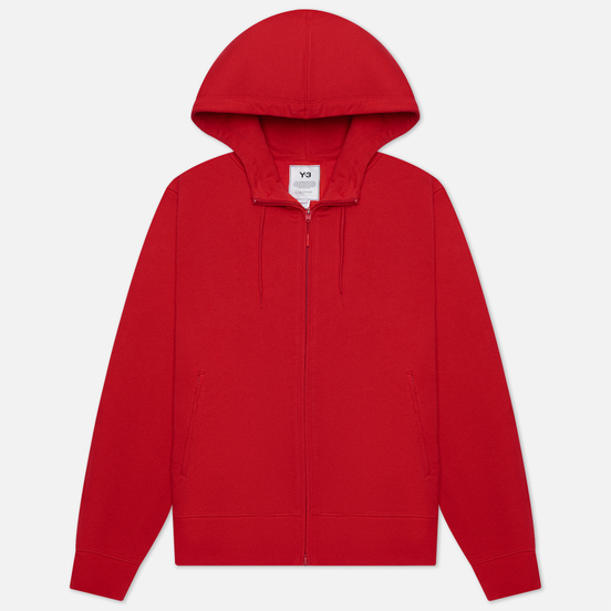 Мужская толстовка Y-3 Classic Back Logo Full Zip-Hoodie Scarlet