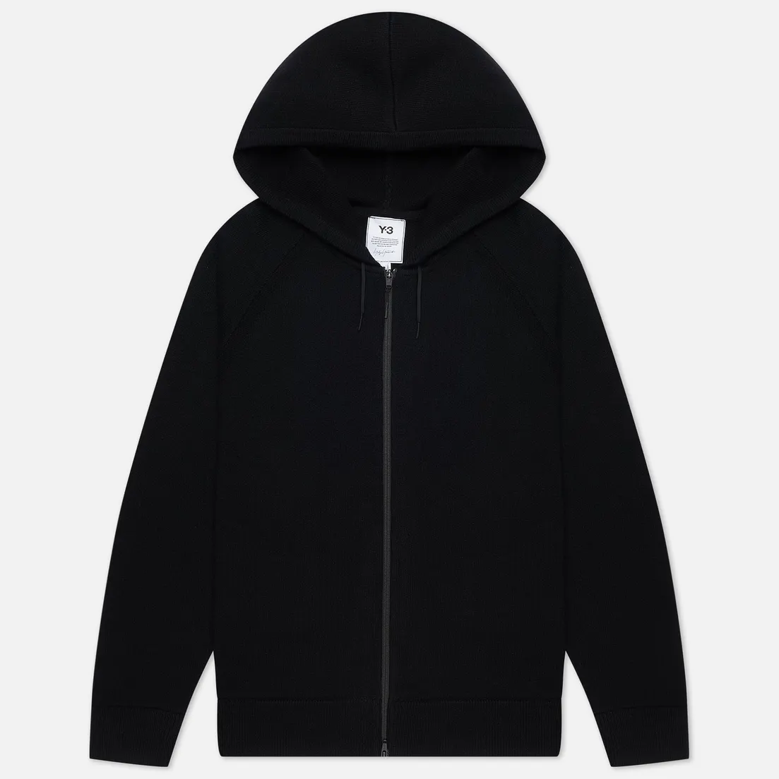 Y-3 Мужской свитер Classic Winter Knit Hooded Full-Zip