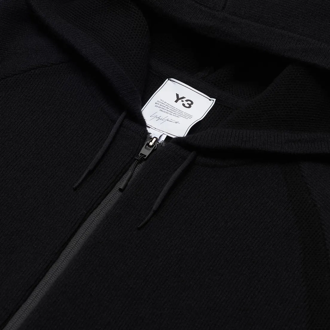 Y-3 Мужской свитер Classic Winter Knit Hooded Full-Zip