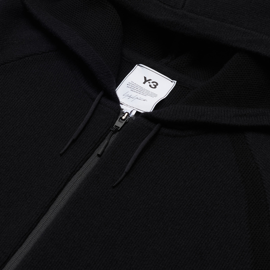 Мужской свитер Y-3 Classic Winter Knit Hooded Full-Zip Black