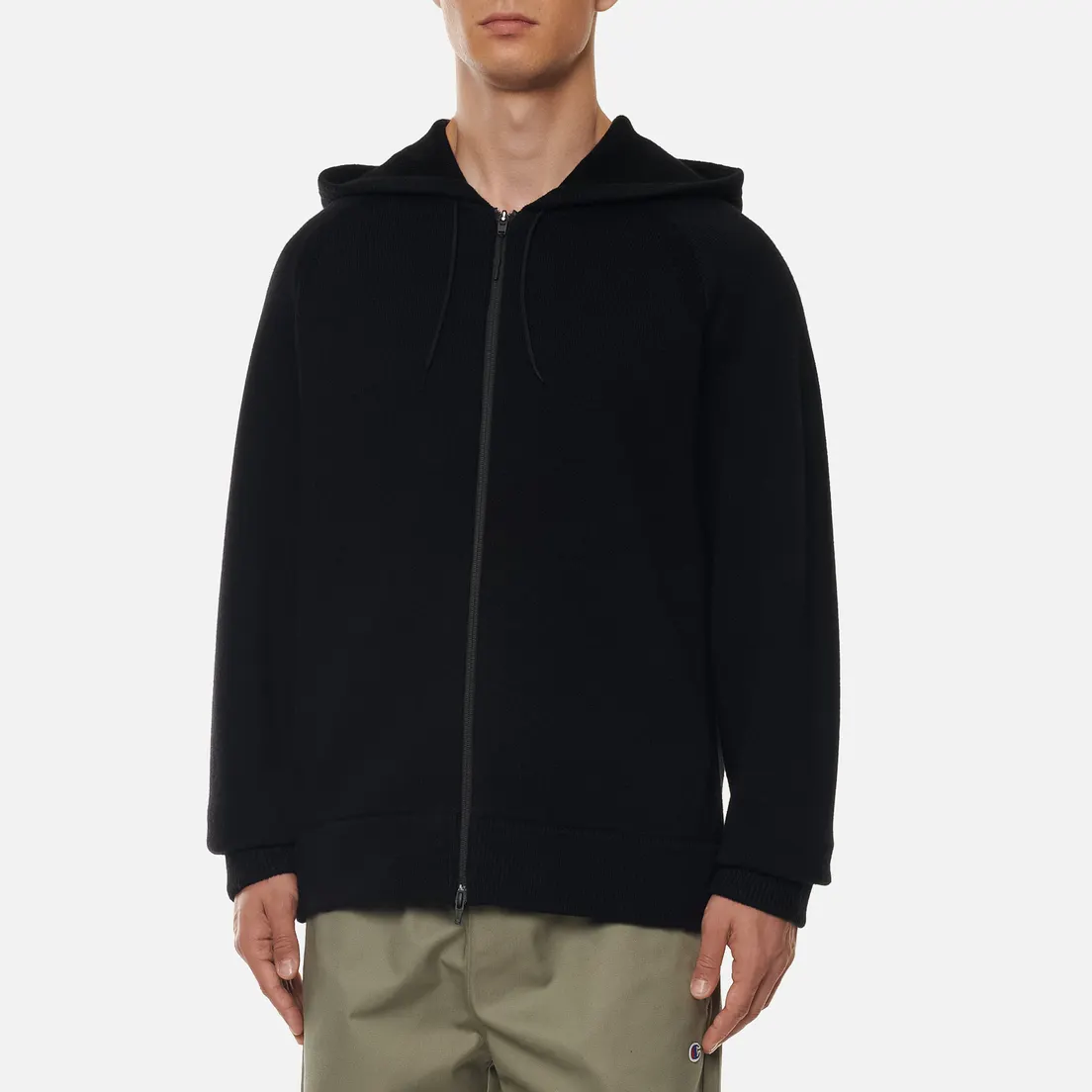 Y-3 Мужской свитер Classic Winter Knit Hooded Full-Zip