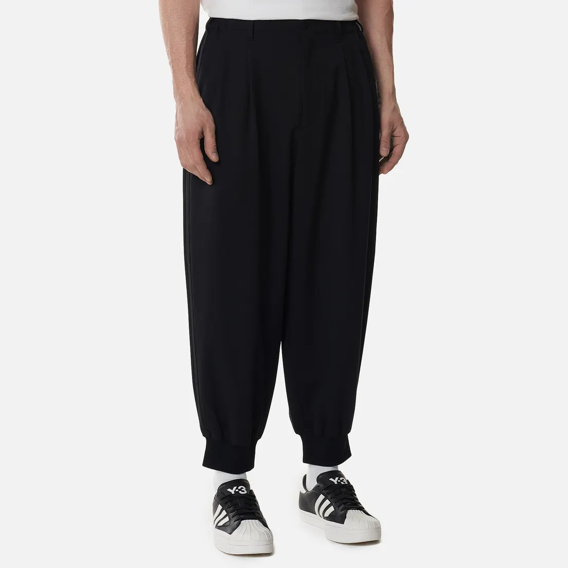 Y-3 Мужские брюки Classic Refined Wool Stretch Cuffed