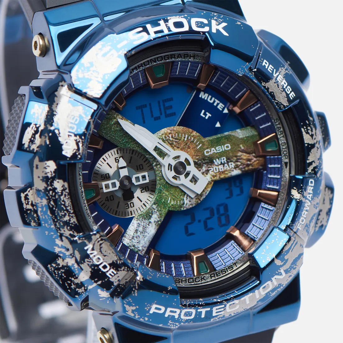 CASIO Наручные часы G-SHOCK GM-110EARTH-1A Planet Earth