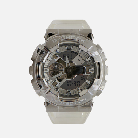 Наручные часы CASIO G-SHOCK GM-110SCM-1AER Skeleton Series, цвет серебряный