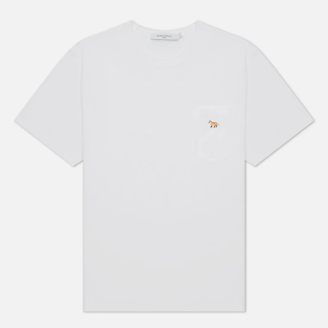 Maison Kitsune Мужская футболка Profile Fox Patch Pocket