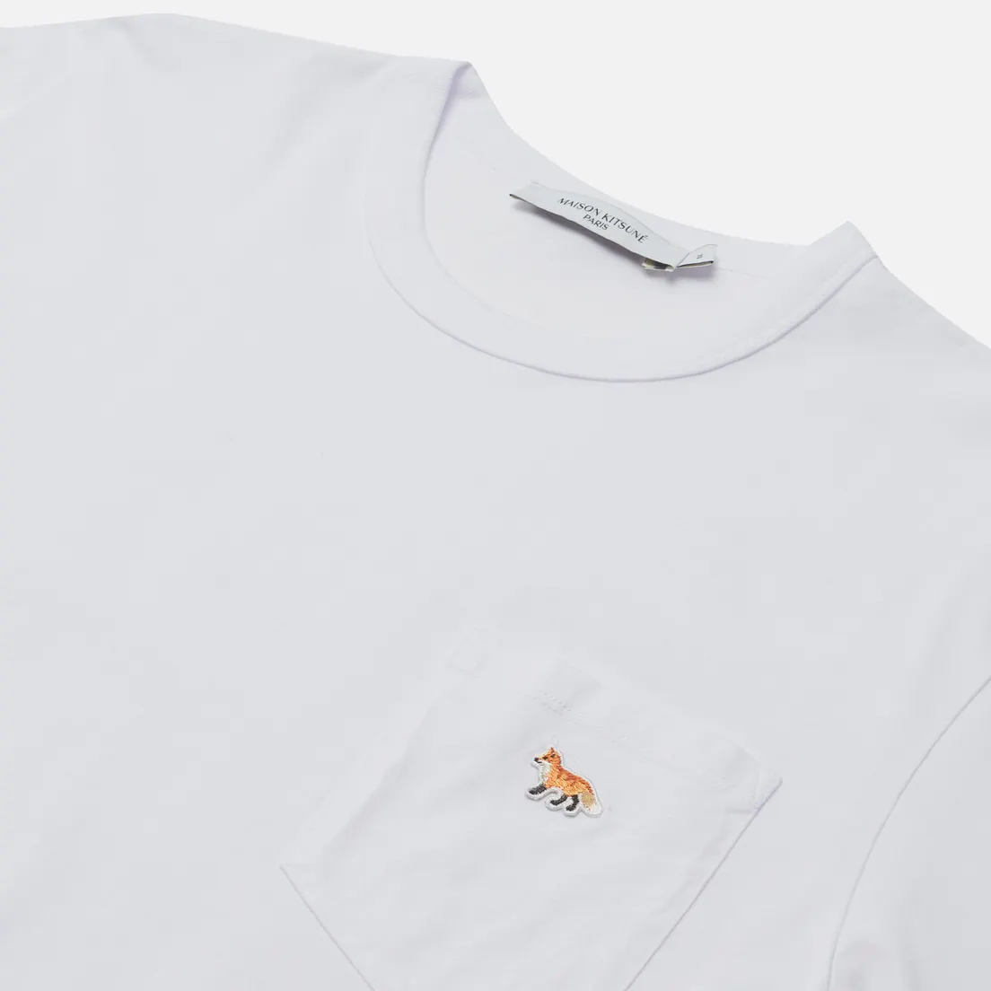 Maison Kitsune Мужская футболка Profile Fox Patch Pocket