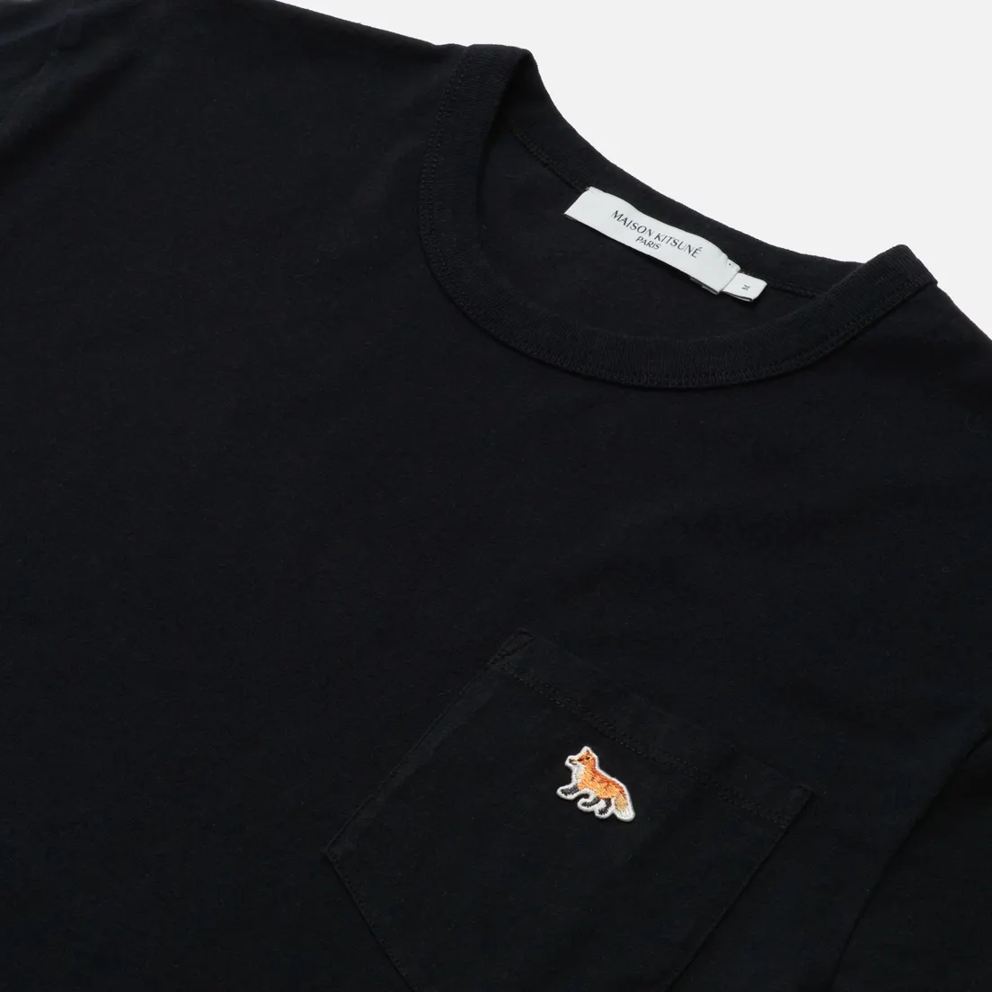 Maison Kitsune Мужская футболка Profile Fox Patch Pocket